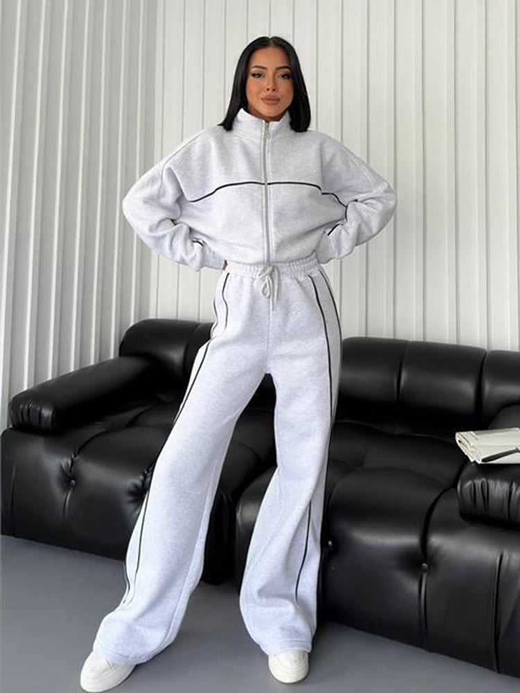 Cozy Half Turtle Neck Winter Tracksuit