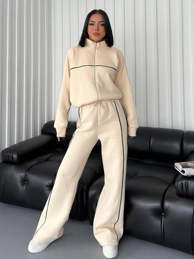 Cozy Half Turtle Neck Winter Tracksuit