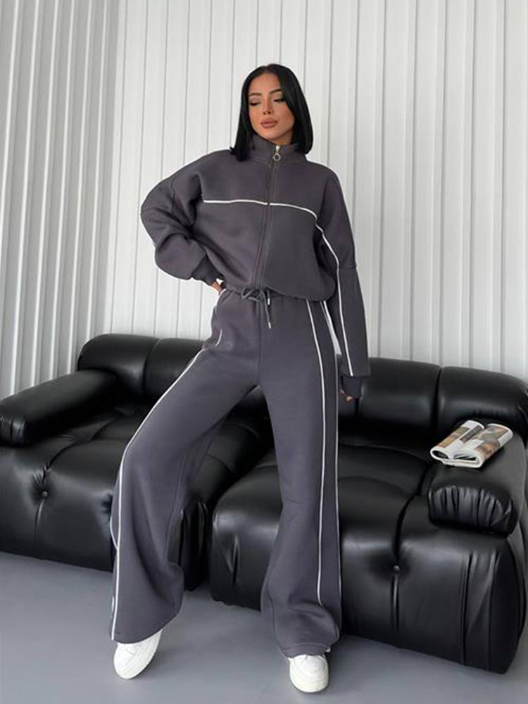 Cozy Half Turtle Neck Winter Tracksuit