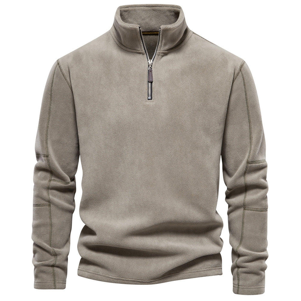 Zippered Fleece Sweatshirt