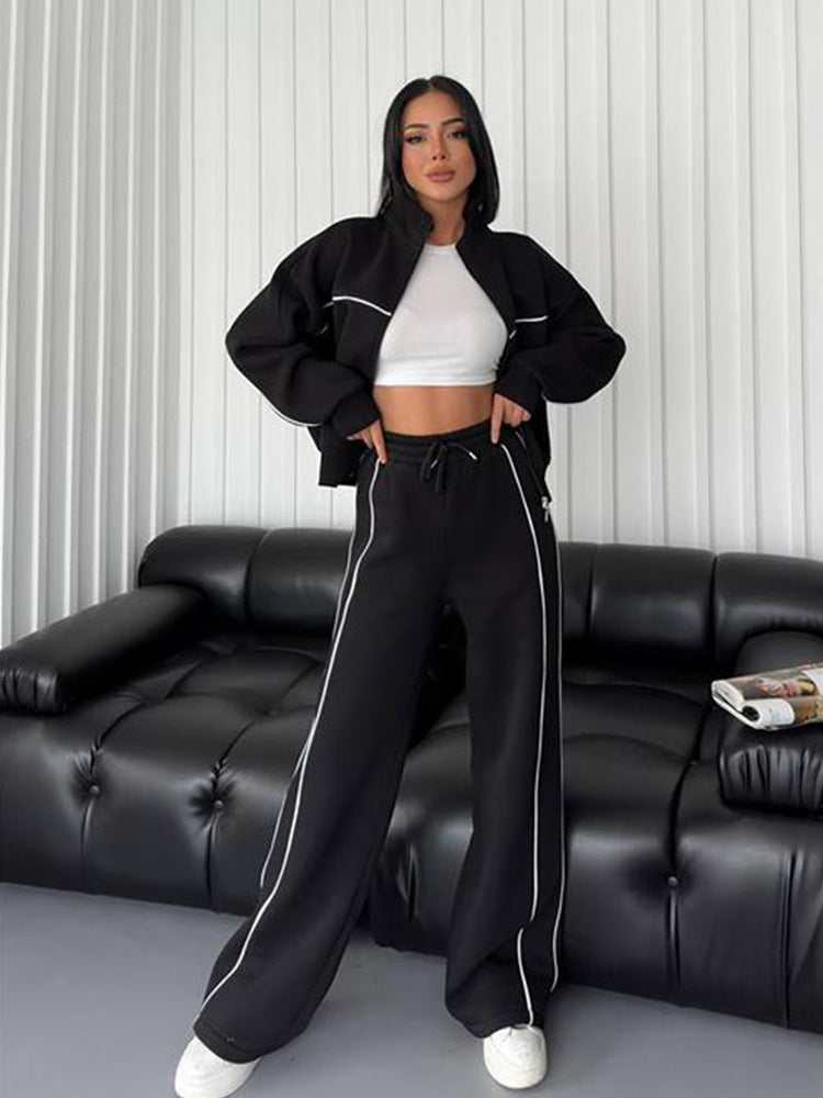 Cozy Half Turtle Neck Winter Tracksuit