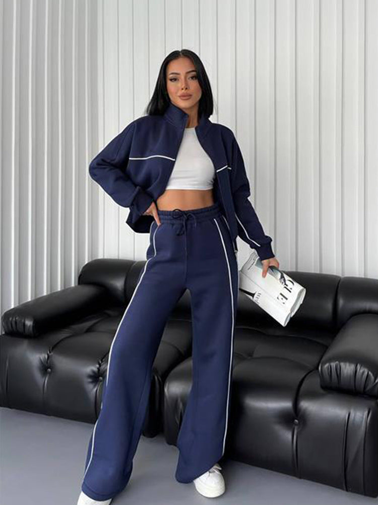 Cozy Half Turtle Neck Winter Tracksuit